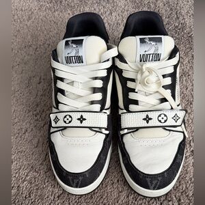 Louis Vuitton White and Black Sneakers